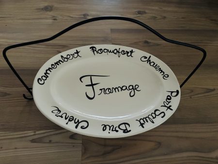 Etagère met ovaal bord.